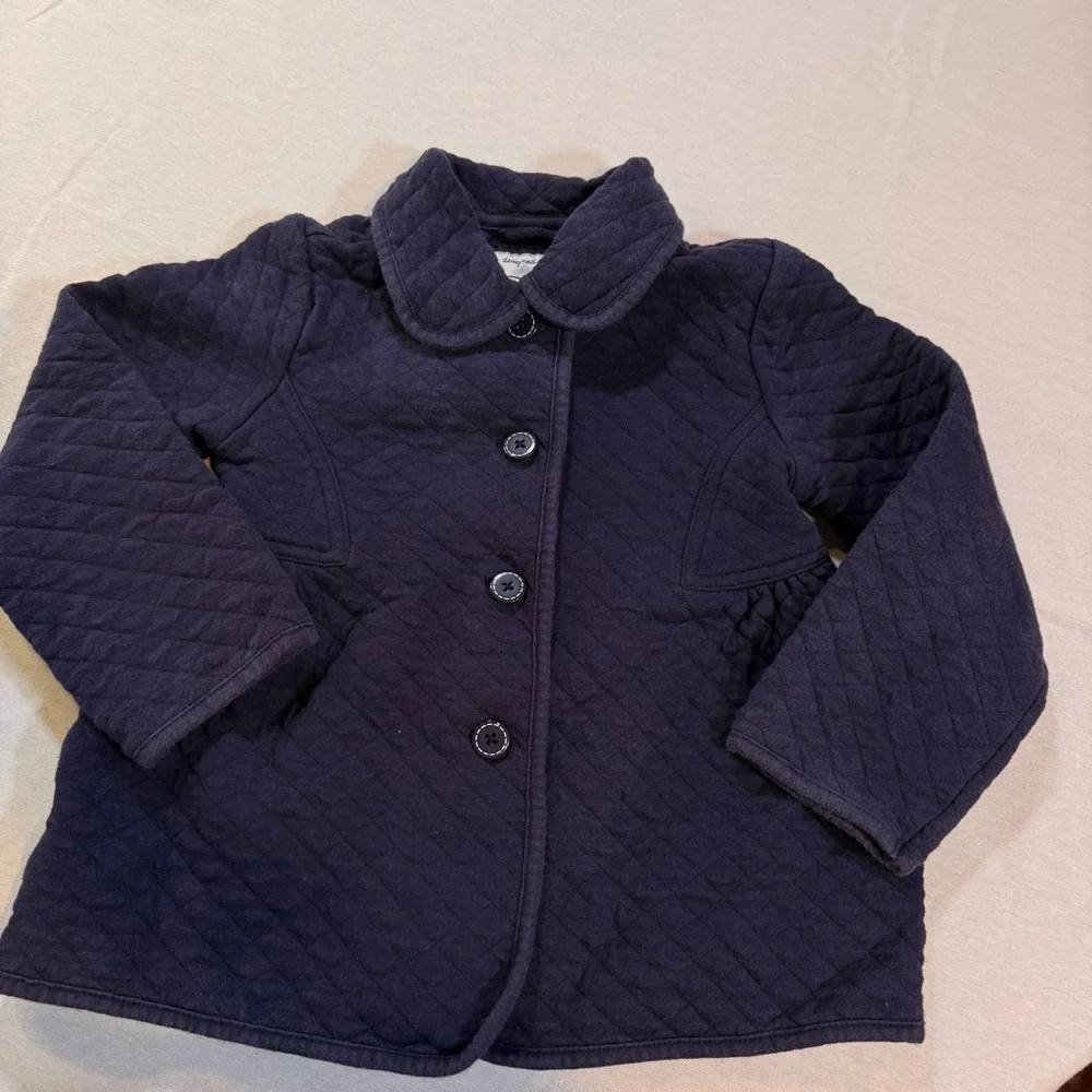 Gymboree Size 4T-5T CHARM CLASS Navy Blue Quilted Jacket School Travel‎ Casual